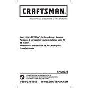 Craftsman CMCH233B Drill manual cover