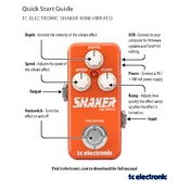 TC Electronic SHAKER MINI VIBRATO manual cover