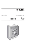 Hoover HDB 642-80 manual cover