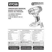 Ryobi P263 Wrench manual cover