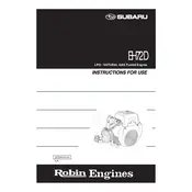 Subaru EH72D LP-NG Engine manual cover