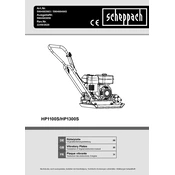 Scheppach HP1100S 5904603903 Plate Compactor manual cover