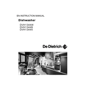 De Dietrich DVH1344B Dishwasher manual cover