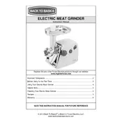 Back To Basics L5794A 4500 Meat Grinder manual cover