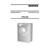 Hoover VTS 712D21 2-80 manual cover