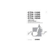 Casio CTK1100 Keyboard manual cover