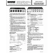 Shure M68 Microphone manual cover