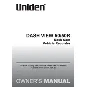 Uniden DASH VIEW 50 Recorder manual cover