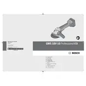 Bosch 0 601 9J4 003 Grinder manual cover