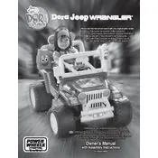 Power Wheels Mattel Jeep Wrangler 4x4 Dora H4435 Toy manual cover