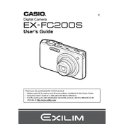 Casio EXFC200S Camera manual cover