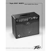 Peavey Triple XXX 40 Amplifier manual cover