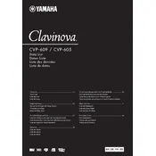 Yamaha Clavinova CVP-605 Piano manual cover