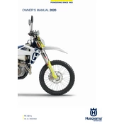 Husqvarna FE 501s 2020 Motorcycle manual cover