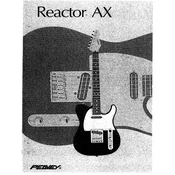 Peavey Reactor AX Guitar manual cover