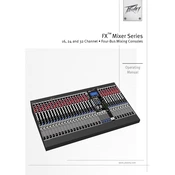 Peavey FX Mixer Series 16 Channel Mixer manual cover