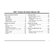 Pontiac G5 2007 manual cover