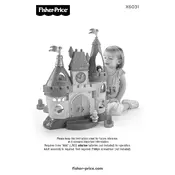 Fisher Price Mattel Little People Disney Princess Songs Palace X6031 Toy manual cover