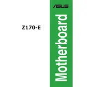 ASUS Z170-E Motherboard manual cover