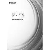 Yamaha P-45 Piano manual cover