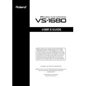 Roland VS-1680 manual cover