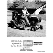 Toro Wheel Horse 51-12KE01 Tractor manual cover