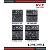 Pyle PAD12MXUBT Audio Mixer manual cover