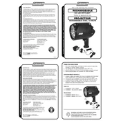 Coleman Halogen Spotlight 4351-701 manual cover