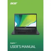 Acer Aspire 7 AMD A715-42G-R8BG Laptop manual cover