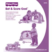 Fisher Price Mattel Bat and Score Goal K0476 Toy manual cover