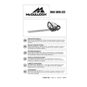 McCulloch MAC 5616 LITE manual cover