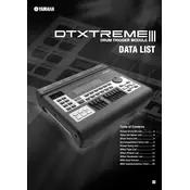 Yamaha DTXTREME III Module manual cover