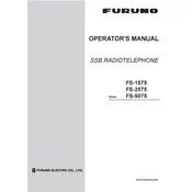 Furuno FS-2575 Radiotelephone manual cover