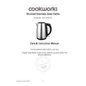 Cookworks 8886288 KE01402E-GS Kettle manual cover