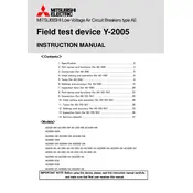 Mitsubishi AE630-SH Breaker manual cover