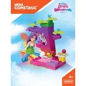 Mega Construx Mattel Barbie Fairy Treehouse DPK99 Construction Set manual cover