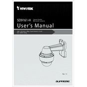 Vivotek SD9161-H Camera manual cover