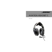 Bose Aviation Headset X manual cover