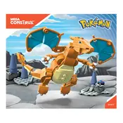 Mega Construx Mattel Pokemon Charizard DYR77 Construction Set manual cover