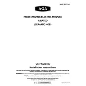 AGA Freestanding Electric Module Ceramic Hob Cooker manual cover