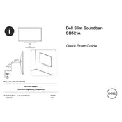 Dell SB521A Speaker manual cover