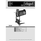 Scheppach RS400 42030000-10UK Rotary Sieve manual cover