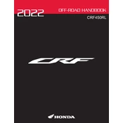 Honda CRF450RL 2022 Motorcycle manual cover