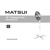 Matsui MSF403BE manual cover