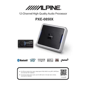 Alpine PXE-0850X Operatino manual cover