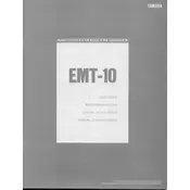 Yamaha EMT-10 Generator manual cover