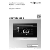 Viessmann Vitoligno 300-C Modbus Communication Remote Control Unit Accessory manual cover