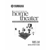 Yamaha YHT-340 Sound System manual cover