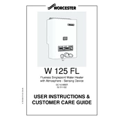 Worcester W125 FL 2009 Heater manual cover