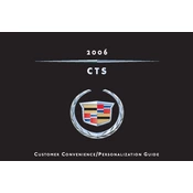 Cadillac CTS 2006 manual cover